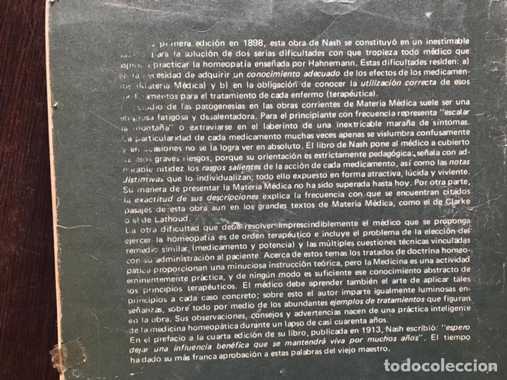 Libros de segunda mano: Fundamentos de terap&eacute;utica homeop&aacute;tica. E. B. Nash - Foto 2
