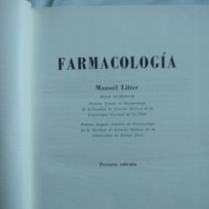 Libros de segunda mano: LIBRO FARMACOLÓGICA . MANUEL LITTER . 3 ED 1966. Lote 161698801