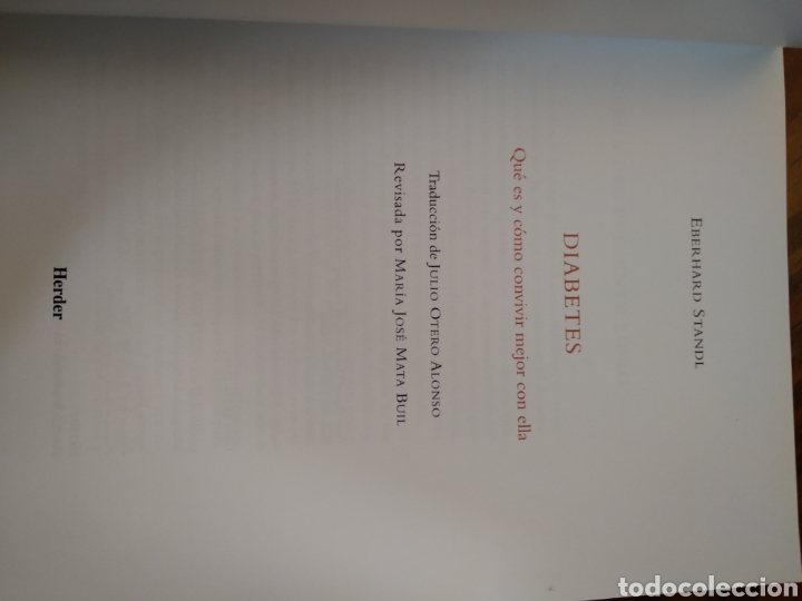 Libros de segunda mano: DIABETES. EBERHAND STANDL #1625 - Foto 2