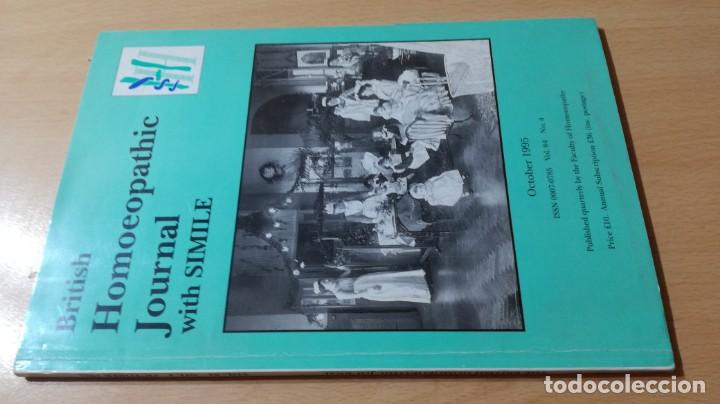 Libros de segunda mano: BRITIS HOMEOPATHIC JOURNAL WITH SIMILE	 / 	HOMEOPATIA NATURISMO	 / 	OCTOBER 1995	 / 		 / 	H303