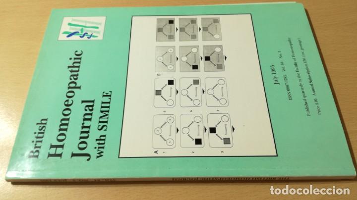Libros de segunda mano: BRITIS HOMEOPATHIC JOURNAL WITH SIMILE	 / 	JULY 1995	 / 	HOMEOPATIA NATURISMO	 / 		 / 	H303