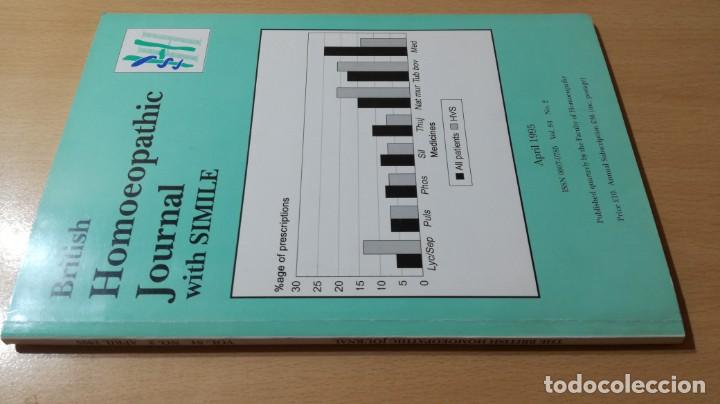 Libros de segunda mano: BRITIS HOMEOPATHIC JOURNAL WITH SIMILE	 / 	APRYL 1995	 / 	HOMEOPATIA NATURISMO	 / 		 / 	H303