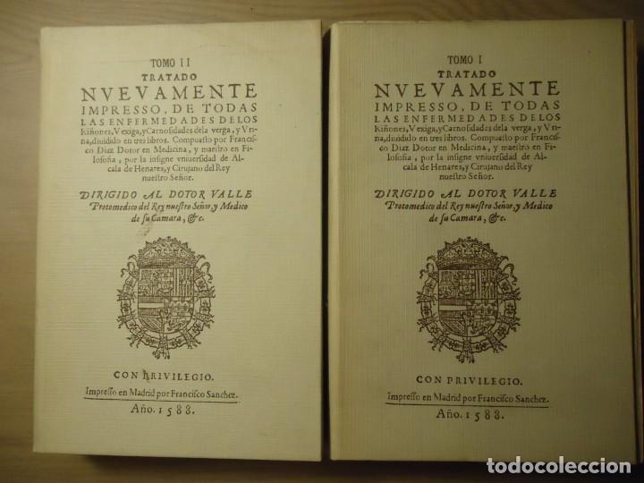Libros de segunda mano: Tratado nuevamente impresso de todas las enfermedades de los ri&ntilde;ones, 1588, facs&iacute;mil de 1983.