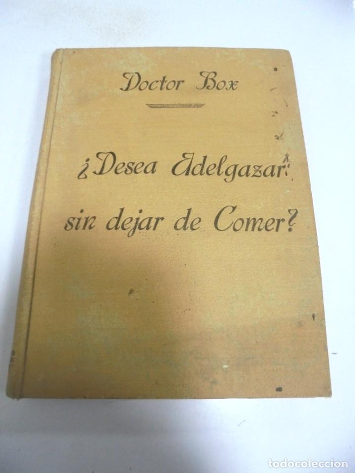 Gebrauchte B&uuml;cher: &iquest;DESEA ADELGAZAR SIN DEJAR DE COMER?. DOCTOR BOX. EDITORIAL REUS. 225 PAGINAS.