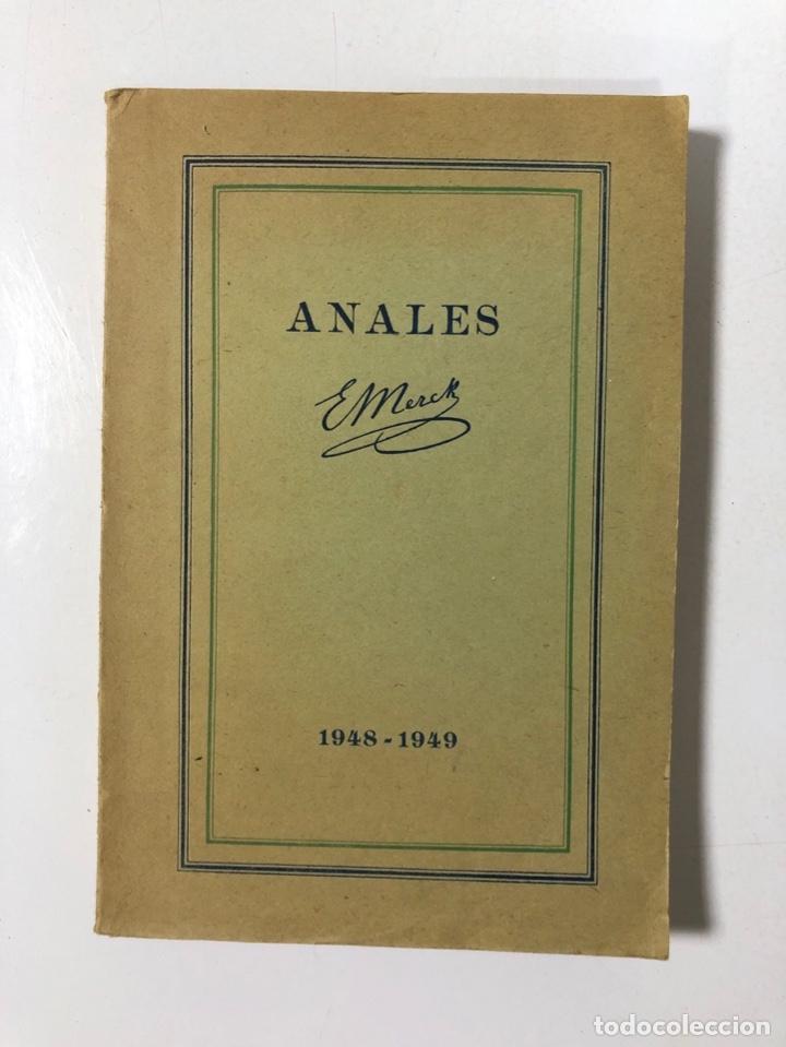 Gebrauchte B&uuml;cher: ANALES E. MERCK, 1948-1949. BARCELONA, 1953. PAGINAS: 394.