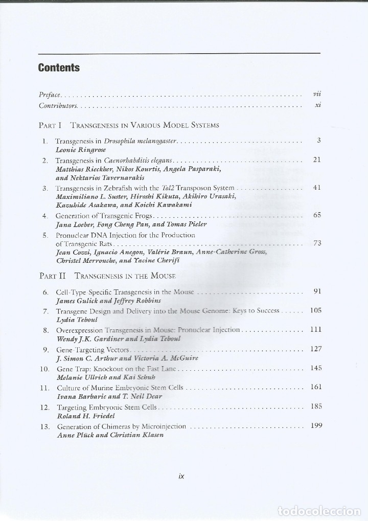 Libros de segunda mano: T&eacute;cnicas de transg&eacute;nesis. Principios y protocolos. Elizabeth J. Cartwright. - Foto 3