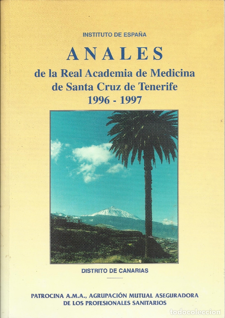 Libri di seconda mano: Anales de la Real Academia de Medicina de S/C Tenerife 96/97.Agrup. Mutual Aseguradora P. Sanitarios