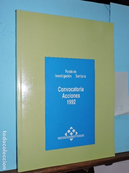 Libri di seconda mano: Convocatoria Acciones 1992. Ed. Instituto Nacional de la Salud. Madrid 1991