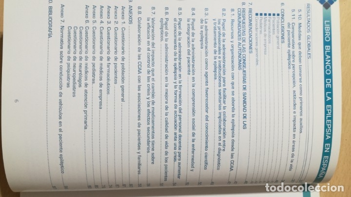 Libros de segunda mano: LIBRO BLANCO DE LA EPILEPSIA EN ESPA&Ntilde;A - 	 / 	TEXTO 61 - Foto 7