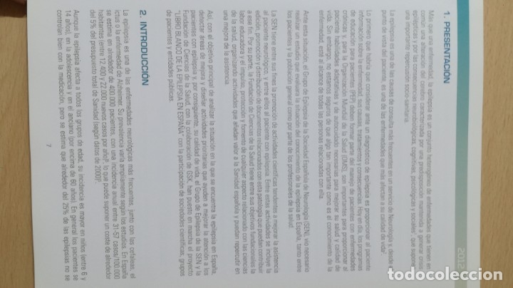 Libros de segunda mano: LIBRO BLANCO DE LA EPILEPSIA EN ESPA&Ntilde;A - 	 / 	TEXTO 61 - Foto 8