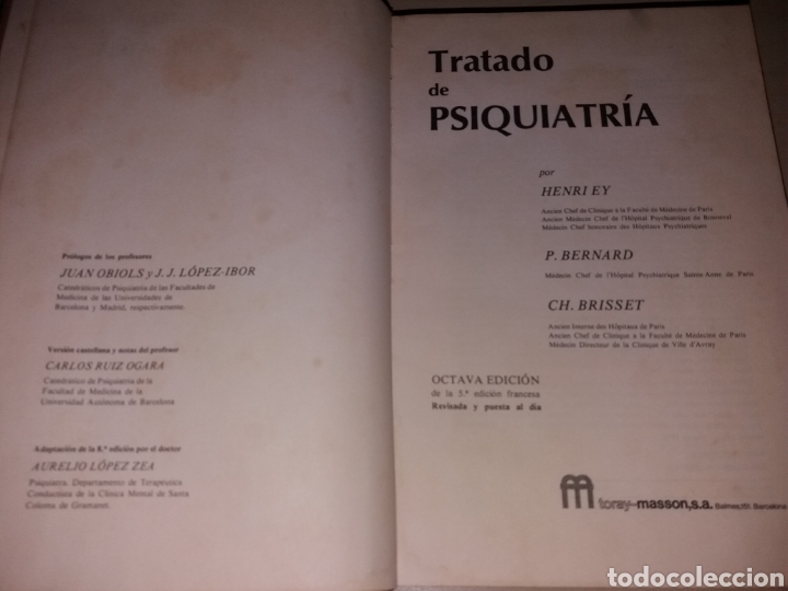 Libros de segunda mano: TRATADO DE PSIQUIATR&Iacute;A - Foto 2