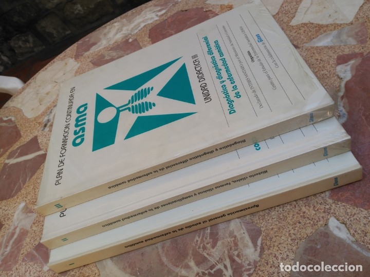 Libros de segunda mano: Lote de 3 libros m&eacute;dicos, Plan de formaci&oacute;n continuada en asma - Foto 2