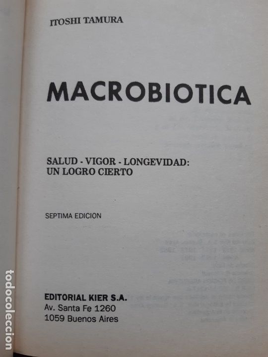 Libros de segunda mano: Macrobi&oacute;tica Itoshi Tamura - Foto 2