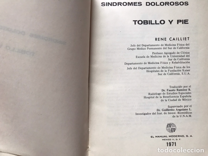 Libros de segunda mano: Tobillo y pie. Ren&eacute; cailliet - Foto 3