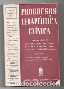 Libri di seconda mano: Progresos de Terap&eacute;utica Cl&iacute;nica. VI 2&ordm; 1953