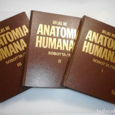 Libros de segunda mano: SOBOTTA, BECHER ATLÁS DE ANATOMÍA HUMANA (3 TOMOS) Y97567 . Lote 188643138