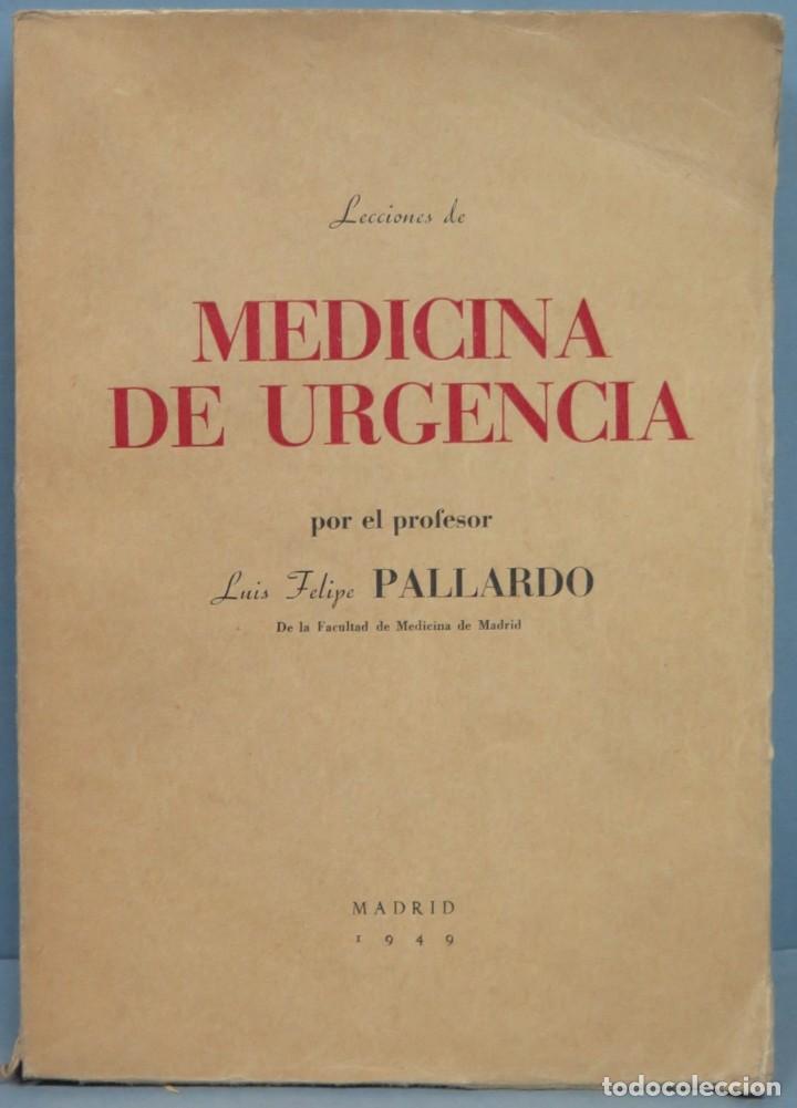 Livros em segunda m&atilde;o: LECCIONES DE MEDICINA DE URGENCIA. DR. PALLARDO