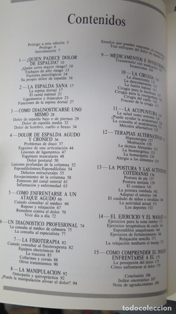 Libros de segunda mano: COMO VENCER EL DOLOR DE ESPALDA. JOHN TANNER - Foto 2