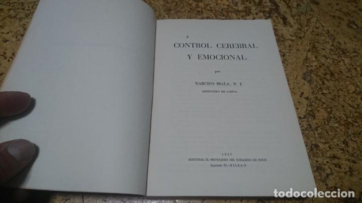 Libros de segunda mano: CONTROL CEREBRAL Y EMOCIONAL, NARCISO IRAFA, 1957 - Foto 2