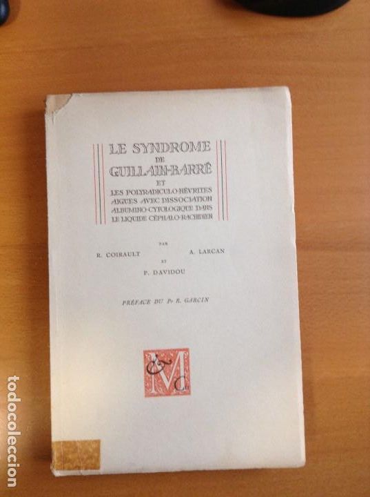 Second hand books: LE SYNDROME DE GUILLAIN-BARR&Eacute; PARIS 1958