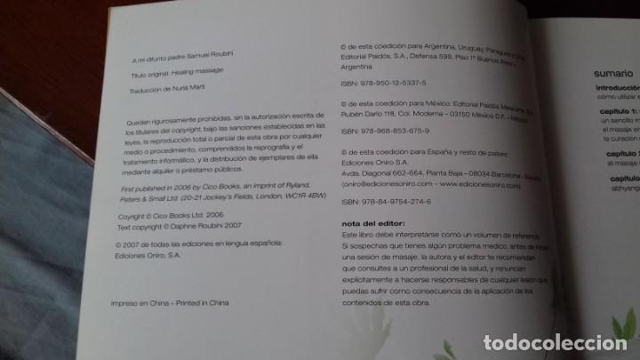 Libros de segunda mano: Masaje curativo. Daphne Roubini - Foto 3
