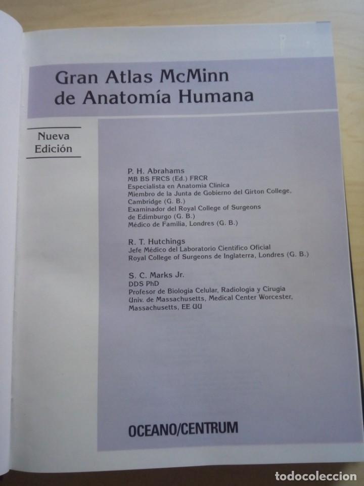 Libros de segunda mano: GRAN ATLAS MCMINN DE ANATOMÍA HUMANA - Foto 3 - 201199855