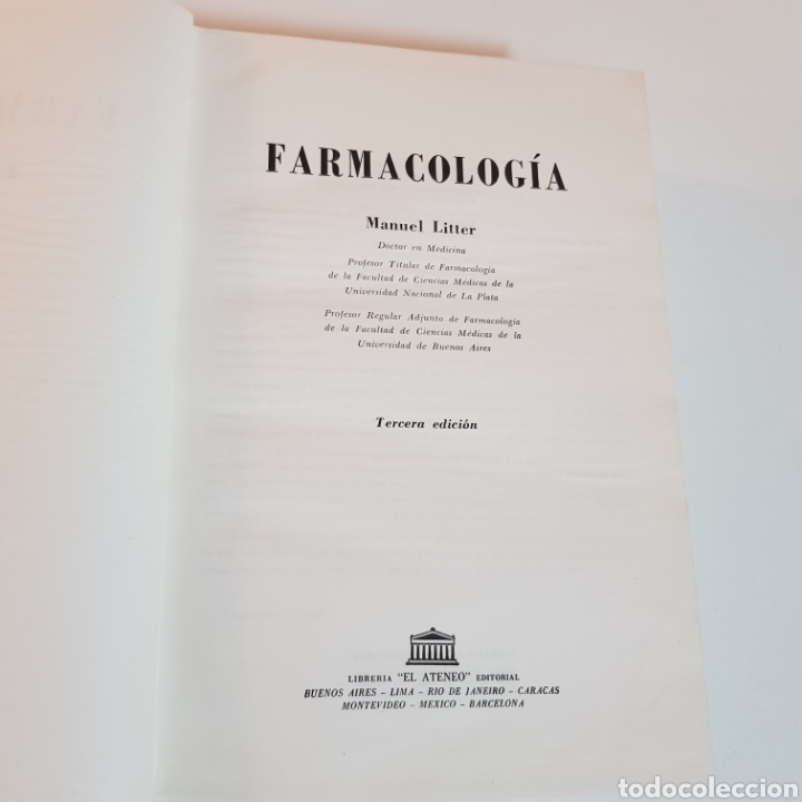 Libros de segunda mano: FARMACOLOGIA 1966 MANUEL LITTER - Foto 1