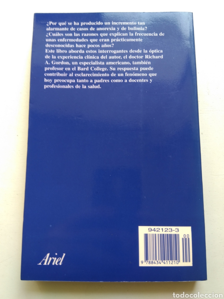 Libros de segunda mano: ANOREXIA Y BULIMIA/RICHARD A. GORDON - Foto 3