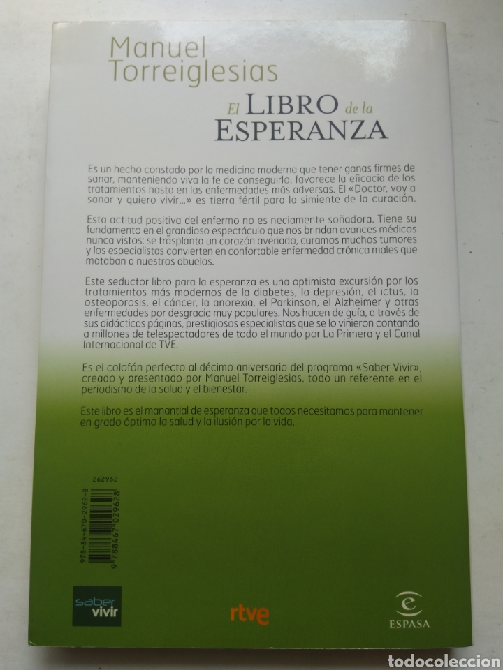 Libros de segunda mano: EL LIBRO DE LA ESPERANZA/MANUEL TORREIGLESIAS - Foto 3
