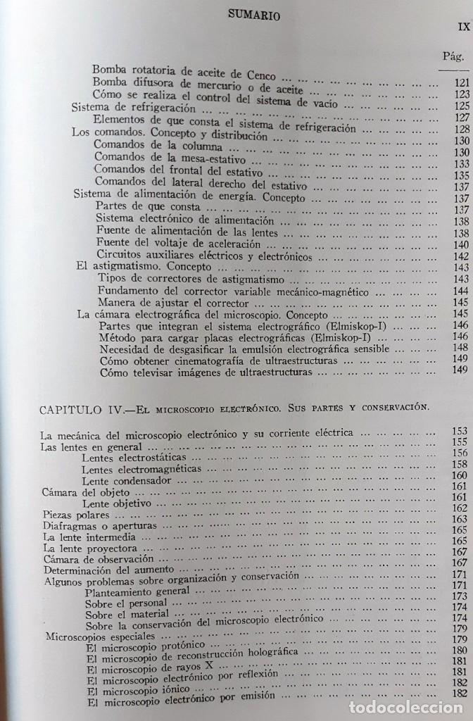 Libros de segunda mano: MANUAL DE MICROSCOP&Iacute;A ELECTR&Oacute;NICA (RAFAEL GONZ&Aacute;LEZ, 1966) SIN USAR JAM&Aacute;S - Foto 4