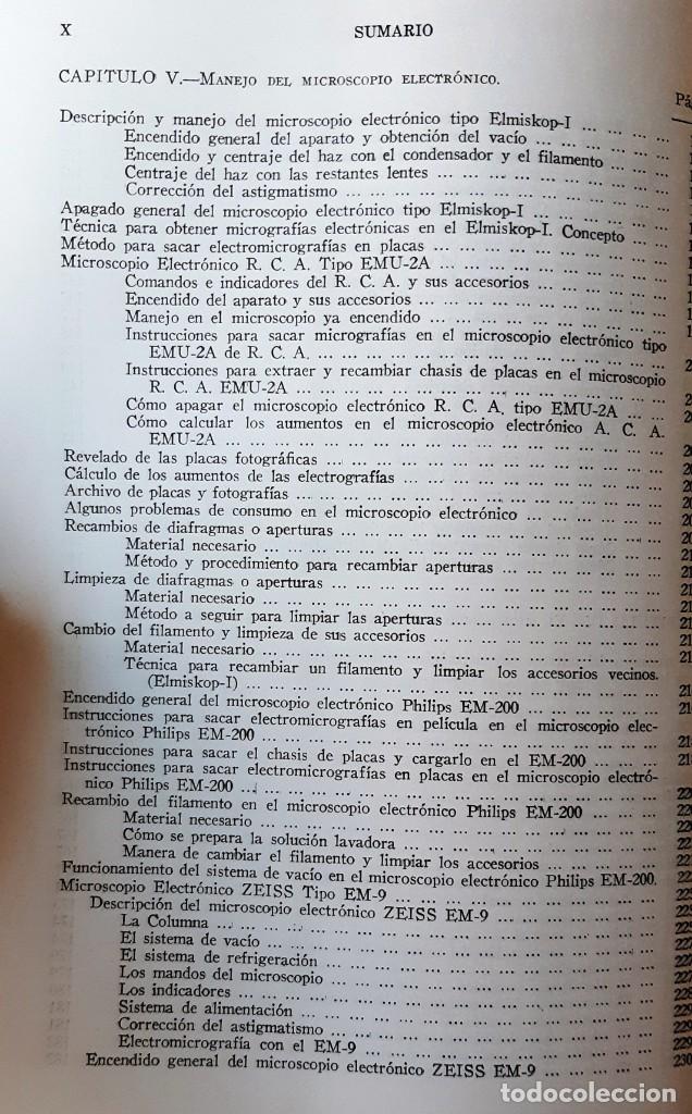 Libros de segunda mano: MANUAL DE MICROSCOP&Iacute;A ELECTR&Oacute;NICA (RAFAEL GONZ&Aacute;LEZ, 1966) SIN USAR JAM&Aacute;S - Foto 5