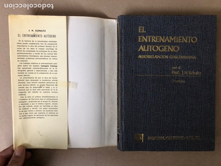 Libros de segunda mano: EL ENTRENAMIENTO AUTÓGENO (AUTORRELAJACIÓN CONCENTRATIVA). J. H. SCHULTZ. 1969 - Foto 3 - 208757941