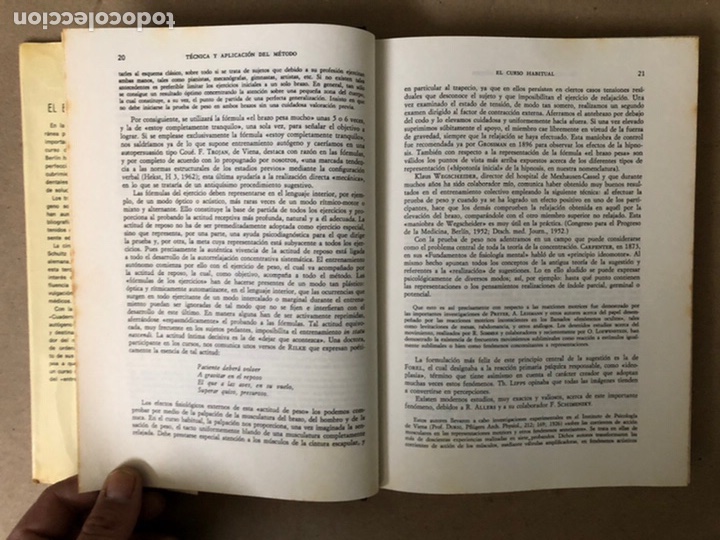 Libros de segunda mano: EL ENTRENAMIENTO AUTÓGENO (AUTORRELAJACIÓN CONCENTRATIVA). J. H. SCHULTZ. 1969 - Foto 6 - 208757941