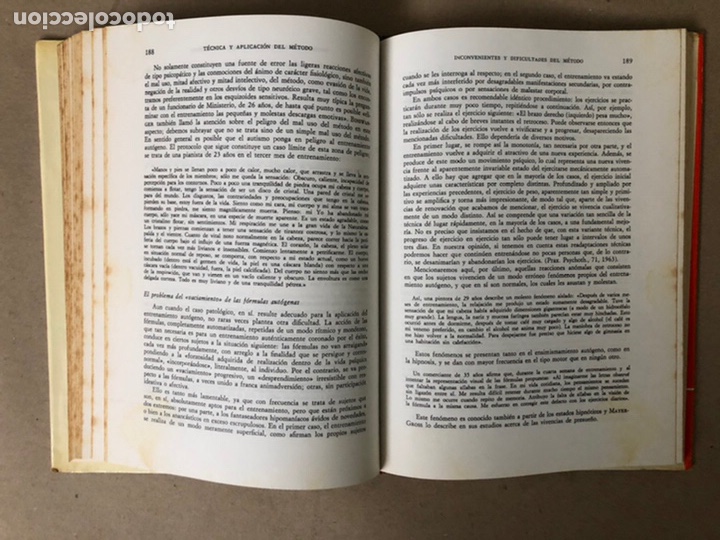 Libros de segunda mano: EL ENTRENAMIENTO AUTÓGENO (AUTORRELAJACIÓN CONCENTRATIVA). J. H. SCHULTZ. 1969 - Foto 10 - 208757941