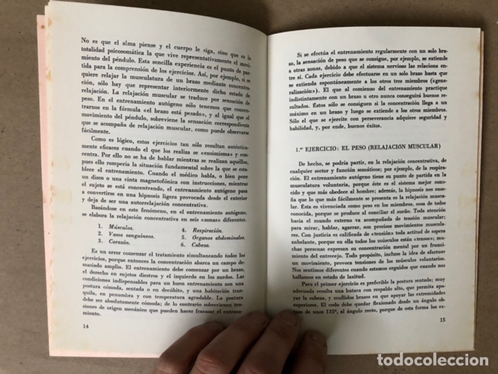 Libros de segunda mano: EL ENTRENAMIENTO AUTÓGENO (AUTORRELAJACIÓN CONCENTRATIVA). J. H. SCHULTZ. 1969 - Foto 18 - 208757941