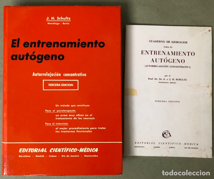 Libros de segunda mano: EL ENTRENAMIENTO AUTÓGENO (AUTORRELAJACIÓN CONCENTRATIVA). J. H. SCHULTZ. 1969 - Foto 1 - 208757941
