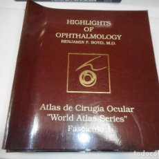 Libros de segunda mano: ATLÁS DE CIRUGÍA OCULAR DE HIGHLIGHTS OF OPHTHALMOLOGY “ WORLD ATLÁS SERIE” ( 11 TOMOS) Q1983A