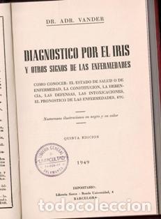 Libros de segunda mano: El diagn&oacute;stico por el iris, Vander - Foto 2