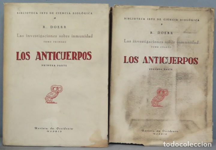 Libros de segunda mano: LOS ANTICUERPOS. R. DOERR. 2 TOMOS - Foto 1