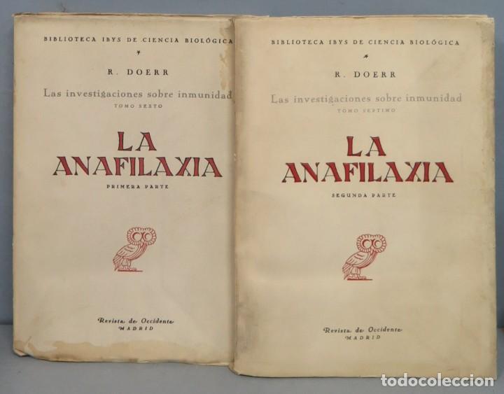 Libros de segunda mano: LA ANAFILAXIA. R. DOERR. 2 TOMOS - Foto 1