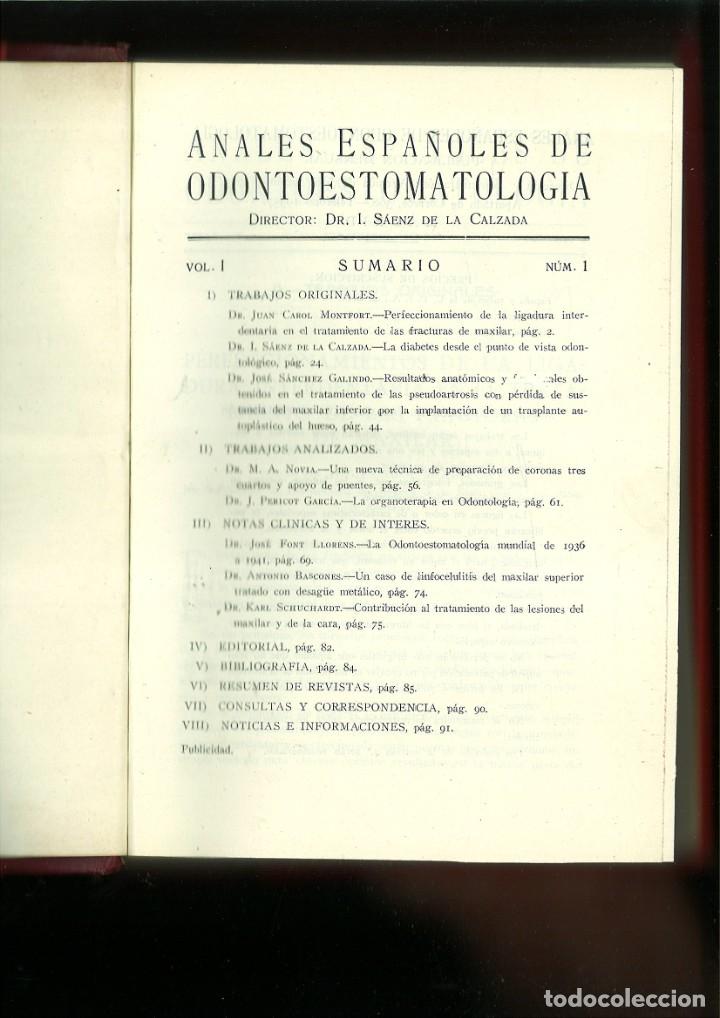 Libri di seconda mano: ANALES ESPA&Ntilde;OLES DE ODONTOESTOMATOLOG&Iacute;A VOL. I AL VOL. VI. 1942-1947