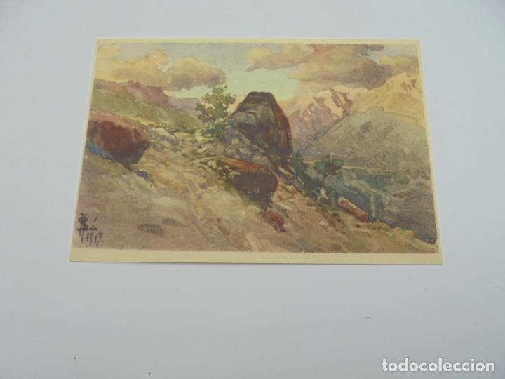 Second hand books: BILLETE POSTAL ILUSTRADO. SERIE G. PORTUGAL. GEREZ, UM PONTO NO ALTO DA SERRA