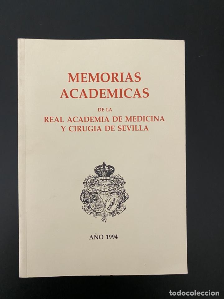 Libri di seconda mano: MEMORIAS ACADEMICAS DE LA REAL ACADEMIA DE MEDICINA Y CIRUGIA DE SEVILLA. 1994. PAGS: 159