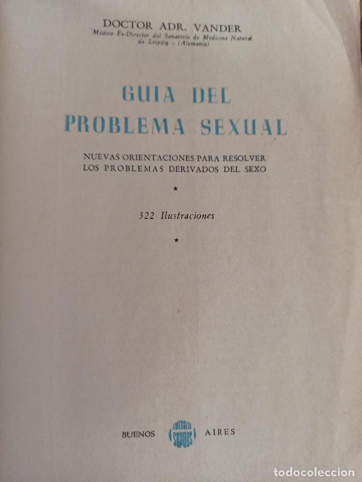 Libros de segunda mano: DR. VANDER GUIA DEL PROBLEMA SEXUAL - Foto 4