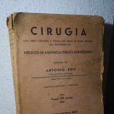 Libros de segunda mano: 1940 - CIRUGÍA, ANTONIO BOX, INSTITUTO EDITORIAL REUS. Lote 222819740