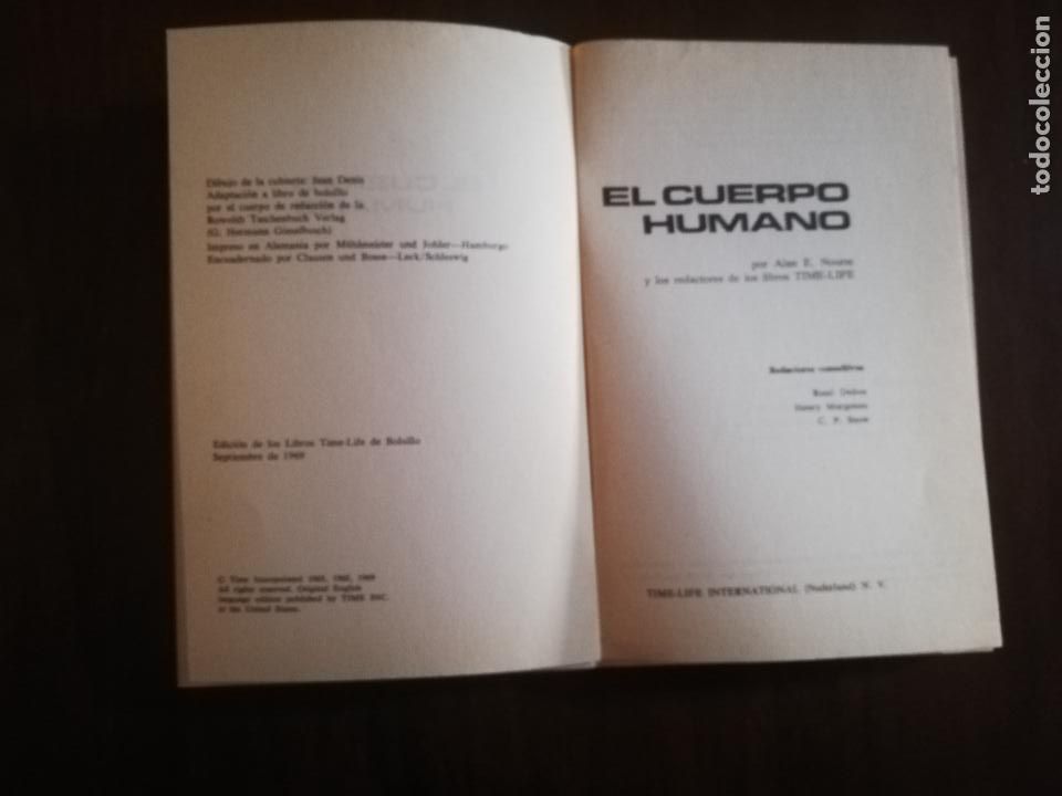 Libros de segunda mano: EL CUERPO HUMANO. ALAN E. NOURSE. LIBROS DE BOLSILLO TIME-LIFE. 1969. - Foto 2