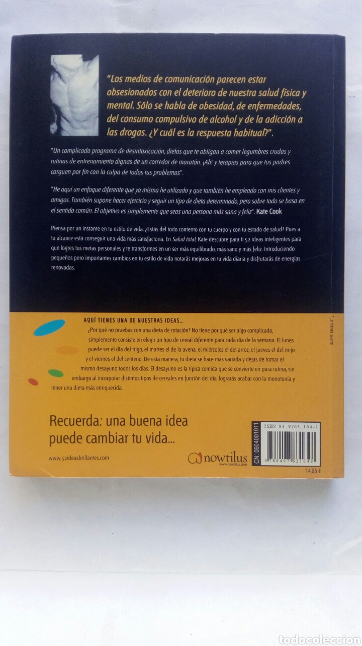 Libros de segunda mano: Salud total. Kate Cook. - Foto 2