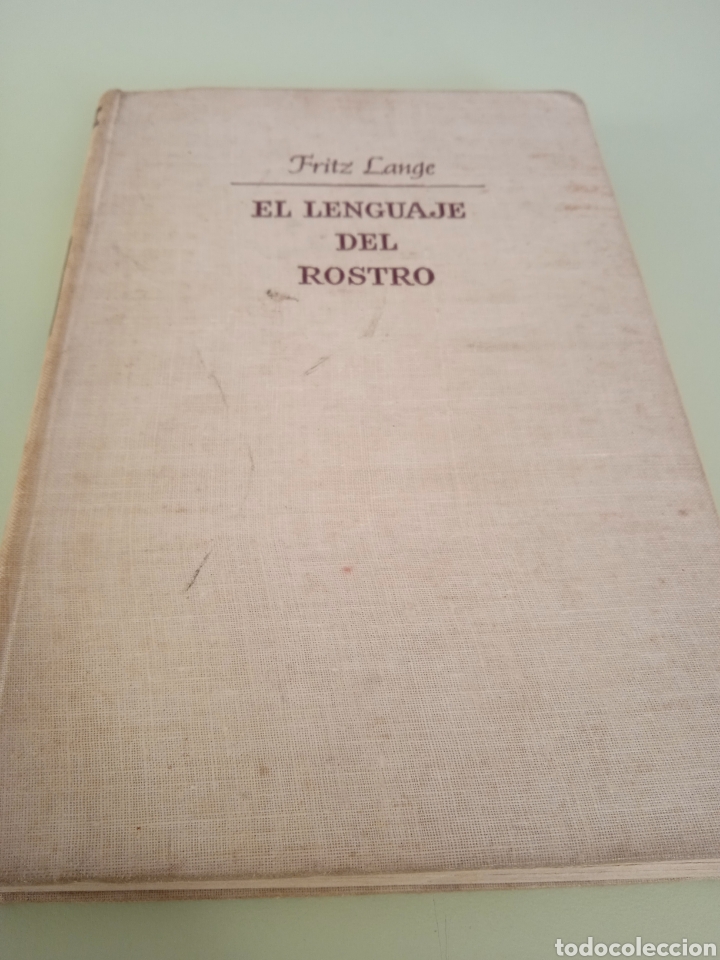 Libros de segunda mano: El lenguaje del rostro. Fritz Lange. - Foto 1