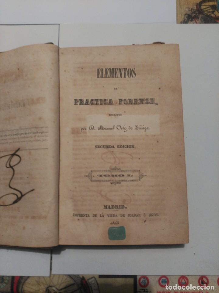 Libros de segunda mano: Elementos de practica Forense - Foto 2
