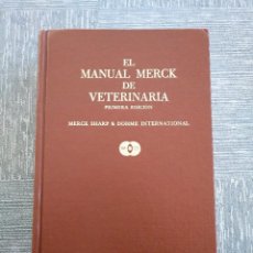 Libros de segunda mano: MANUAL MERCK DE VETERINARIA - PRIMERA EDICIÓN (1970). Lote 243035830